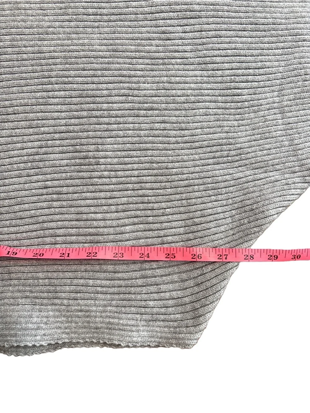 NWOT Chic Soul Women's Gray Ribbed Scoop Neck Bat Sleeve Sweater, Size 2XL